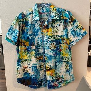 ROBERT GRAHAM Hawaiian Floral Button Down